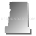 Census Tract 9647, Hettinger County, North Dakota (Gray Gradient Fill with Shadow)