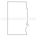 Census Tract 9675, Stutsman County, North Dakota (Light Gray Border)