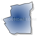 Census Tract 250.01, Hamilton County, Ohio (Radial Fill with Shadow)