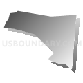 Census Tract 223.02, Hamilton County, Ohio (Gray Gradient Fill with Shadow)