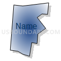 Census Tract 102.02, Hamilton County, Ohio (Radial Fill with Shadow)