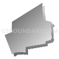 Census Tract 1.02, Ashtabula County, Ohio (Gray Gradient Fill with Shadow)