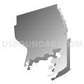 Census Tract 3, Ashtabula County, Ohio (Gray Gradient Fill with Shadow)
