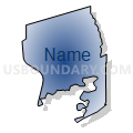 Census Tract 3, Ashtabula County, Ohio (Radial Fill with Shadow)