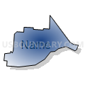 Census Tract 101, Hamilton County, Ohio (Radial Fill with Shadow)