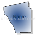Census Tract 8.01, Ashtabula County, Ohio (Radial Fill with Shadow)