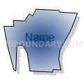 Census Tract 227, Hamilton County, Ohio (Radial Fill with Shadow)