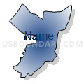 Census Tract 243.22, Hamilton County, Ohio (Radial Fill with Shadow)