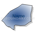 Census Tract 243.21, Hamilton County, Ohio (Radial Fill with Shadow)