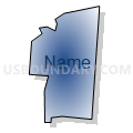 Census Tract 217.01, Hamilton County, Ohio (Radial Fill with Shadow)