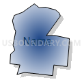 Census Tract 258, Hamilton County, Ohio (Radial Fill with Shadow)