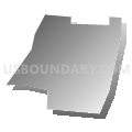 Census Tract 64, Hamilton County, Ohio (Gray Gradient Fill with Shadow)