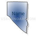 Census Tract 260.01, Hamilton County, Ohio (Radial Fill with Shadow)
