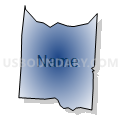 Census Tract 211.02, Hamilton County, Ohio (Radial Fill with Shadow)