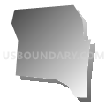 Census Tract 53.02, Hamilton County, Ohio (Gray Gradient Fill with Shadow)