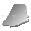Census Tract 9635, Seneca County, Ohio (Gray Gradient Fill with Shadow)