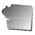 Census Tract 3001, Miami County, Ohio (Gray Gradient Fill with Shadow)