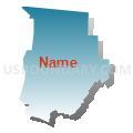 Census Tract 2106.03, Greene County, Ohio (Blue Gradient Fill with Shadow)