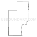 Census Tract 3882, Coal County, Oklahoma (Light Gray Border)