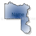 Census Tract 5832, Seminole County, Oklahoma (Radial Fill with Shadow)