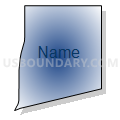Census Tract 1092.01, Oklahoma County, Oklahoma (Radial Fill with Shadow)