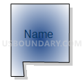 Census Tract 1059.04, Oklahoma County, Oklahoma (Radial Fill with Shadow)
