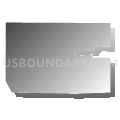 Census Tract 1064.03, Oklahoma County, Oklahoma (Gray Gradient Fill with Shadow)