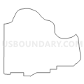 Census Tract 402.99, Le Flore County, Oklahoma (Light Gray Border)
