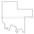 Census Tract 5876, Atoka County, Oklahoma (Light Gray Border)