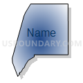 Census Tract 58.07, Tulsa County, Oklahoma (Radial Fill with Shadow)