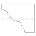 Census Tract 9551, Major County, Oklahoma (Light Gray Border)