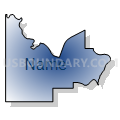 Census Tract 5747, Ottawa County, Oklahoma (Radial Fill with Shadow)