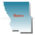 Census Tract 9637, Kiowa County, Oklahoma (Blue Gradient Fill with Shadow)