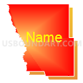 Census Tract 9637, Kiowa County, Oklahoma (Bright Blending Fill with Shadow)