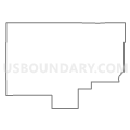 Census Tract 9612, Lincoln County, Oklahoma (Light Gray Border)