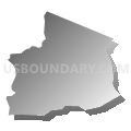 Census Tract 7320, Washington County, Pennsylvania (Gray Gradient Fill with Shadow)
