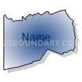 Census Tract 7310, Washington County, Pennsylvania (Radial Fill with Shadow)