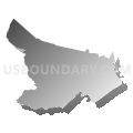 Census Tract 7620, Washington County, Pennsylvania (Gray Gradient Fill with Shadow)