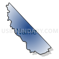 Census Tract 7140, Washington County, Pennsylvania (Radial Fill with Shadow)
