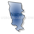 Census Tract 7921, Washington County, Pennsylvania (Radial Fill with Shadow)