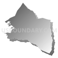 Census Tract 7552, Washington County, Pennsylvania (Gray Gradient Fill with Shadow)