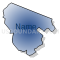 Census Tract 7413, Washington County, Pennsylvania (Radial Fill with Shadow)