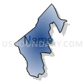 Census Tract 7422, Washington County, Pennsylvania (Radial Fill with Shadow)