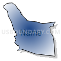 Census Tract 7817, Washington County, Pennsylvania (Radial Fill with Shadow)