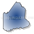Census Tract 7210, Washington County, Pennsylvania (Radial Fill with Shadow)