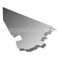 Census Tract 7712, Washington County, Pennsylvania (Gray Gradient Fill with Shadow)