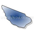 Census Tract 7461, Washington County, Pennsylvania (Radial Fill with Shadow)