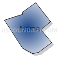 Census Tract 7832, Washington County, Pennsylvania (Radial Fill with Shadow)