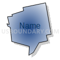 Census Tract 7041, Washington County, Pennsylvania (Radial Fill with Shadow)