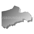 Census Tract 7960, Washington County, Pennsylvania (Gray Gradient Fill with Shadow)